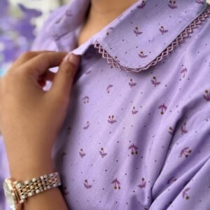 Linen Purple Co-ords set