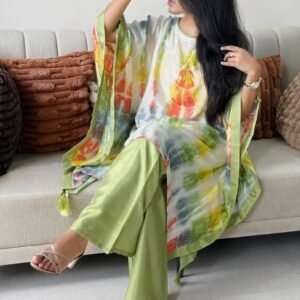 Silk Kaftan Set